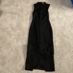 Black ASOS dress with cut out in the chest in a size 0.